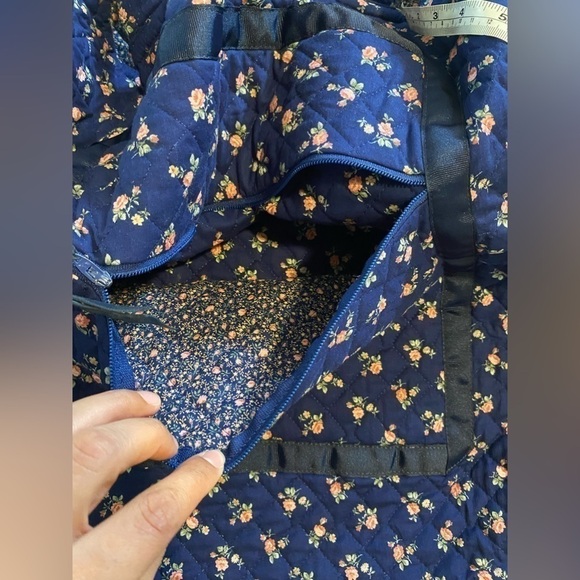 Floral Tote Bag Blue - Picture 5 of 10